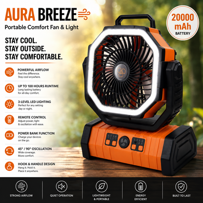 AuraBreeze | Portable Comfort for Patios, Garages & Outdoor Living