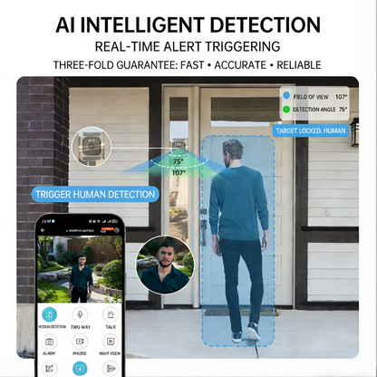 GlanceCam™ – 2K Smart Window Security Camera