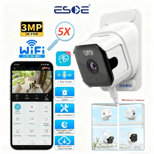 GlanceCam™ – 2K Smart Window Security Camera